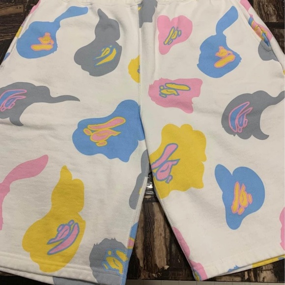 BAPE DEF CAMO WIDE SWEAT SHORTS MENS - Picture 2 of 5